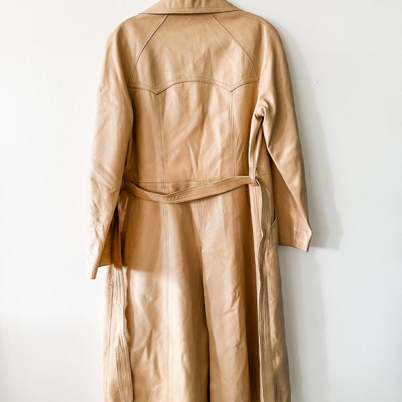 1970s VINTAGE LEDA SPAIN  by Groper LEATHER COAT - Picture 11 of 11